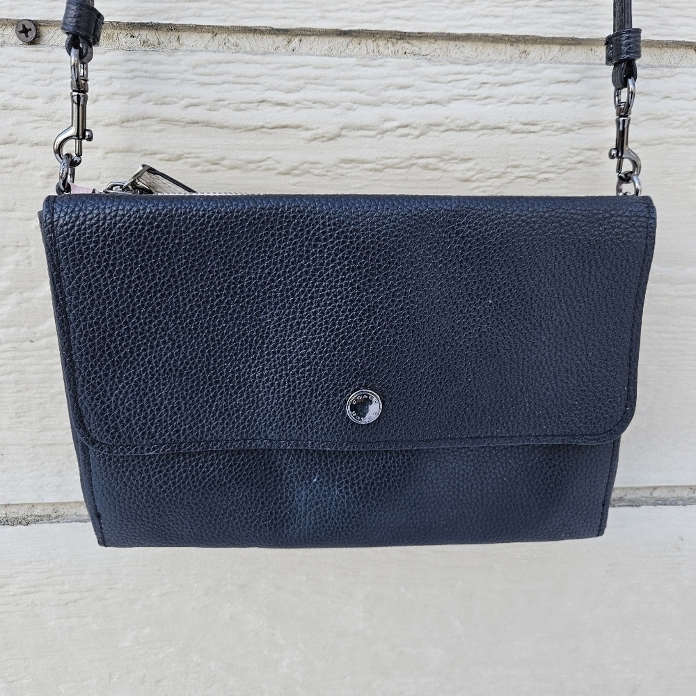 Coach Triple Crossbody in Colorblock black white pink - Picture 2 of 16